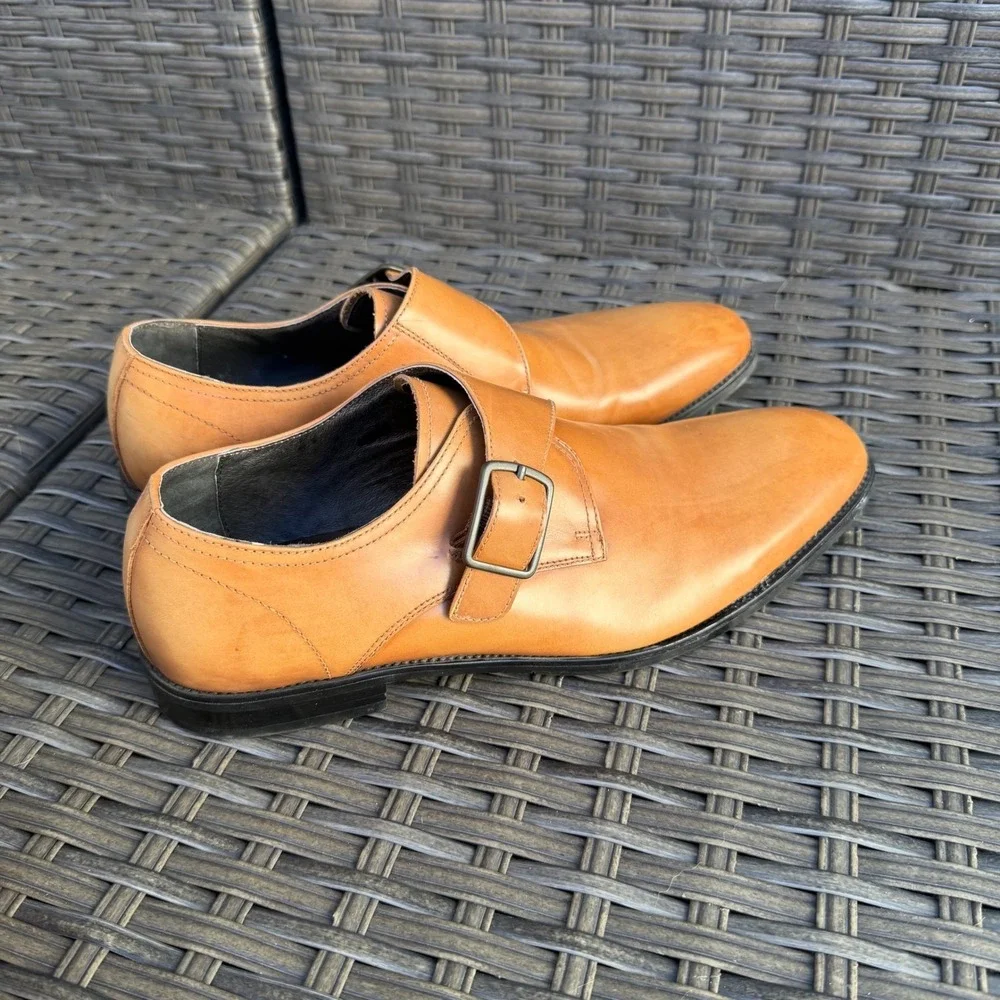 Kenneth Cole New York Mens Sz 10  Tan Leather